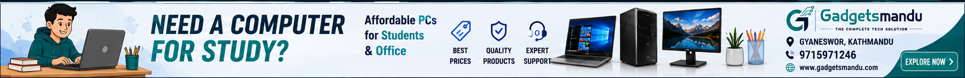 Gadgetsmandu - Complete PC Set & Tech Needs