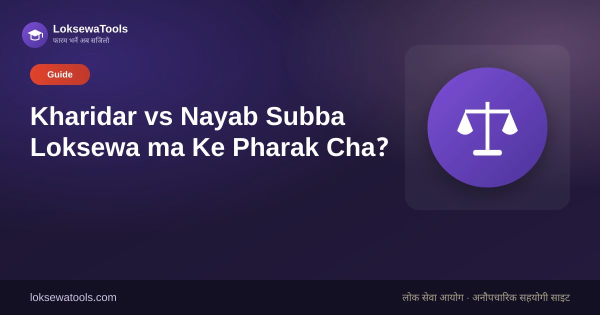Kharidar vs Nayab Subba — Ke Pharak Cha?