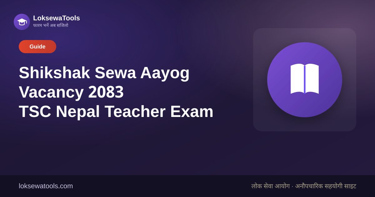 Shikshak Sewa Aayog Vacancy 2083 — TSC Guide