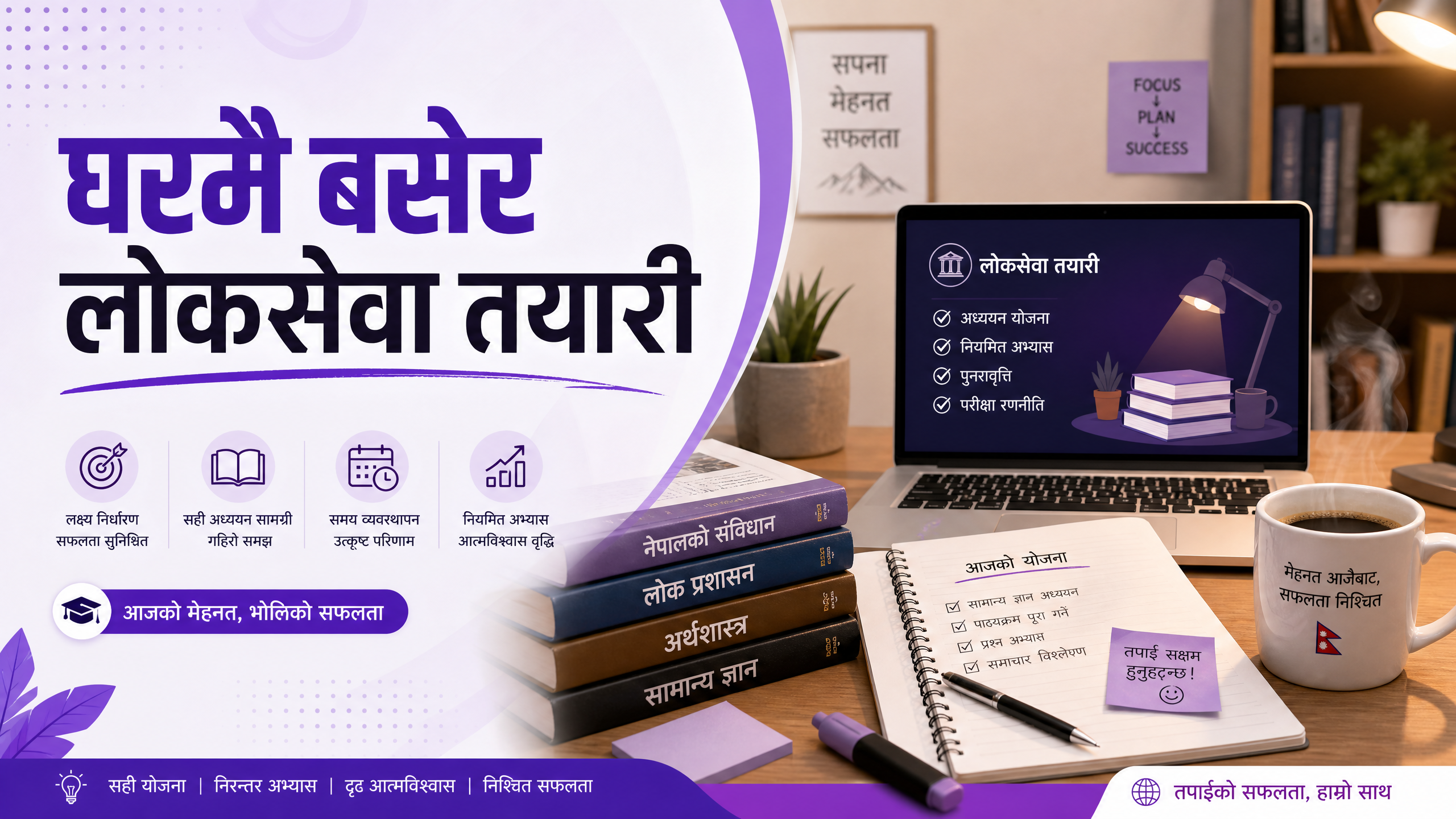 घरमै बसेर लोकसेवा तयारी
